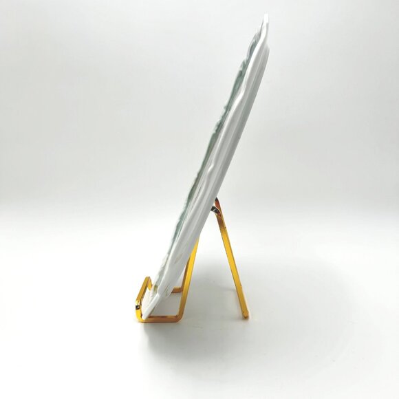 Hand-Painted XL Pink Roses Plate By Haggerly Decorative Wall Or Table Art *READ* - Picture 5 of 8